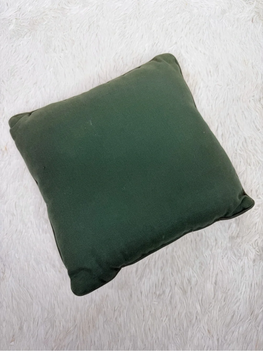 Vintage green tan garden farming veggie themed needlepoint decor throw pillow